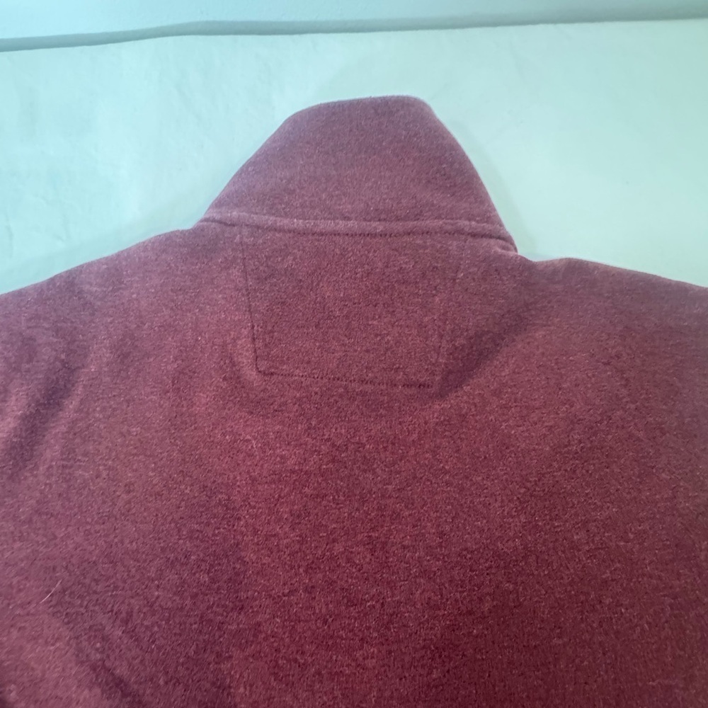 Banana Republic Men's Never Tuck Long Sleeve 1/4 Zip Ottoman Solid Pullover S/P - Picture 6 of 9